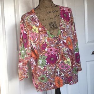 Talbots colorful sweater